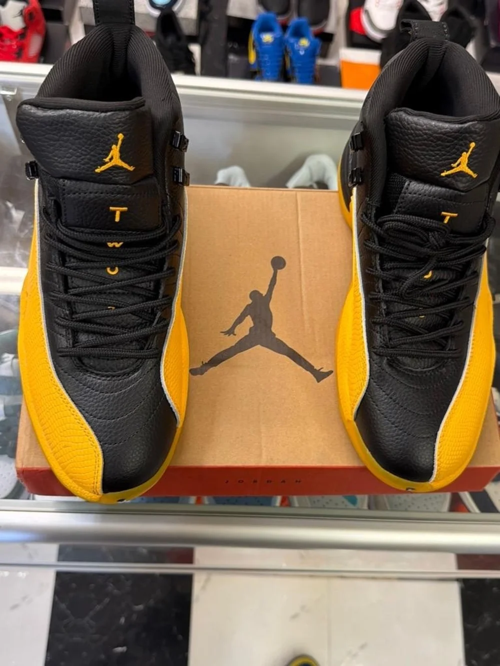 Jordan Men’s High-Top Sneakers — Black & Yellow